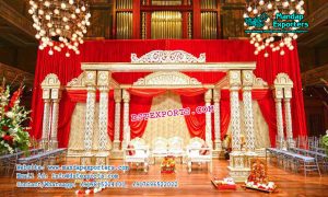 South Indian Marriage Twin Pillar Mandap