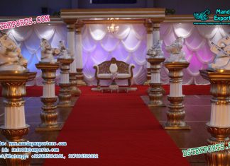 Wedding Walkway Fiber Pillars Decoration Wedding Walkway Fiber Pillars Decoration