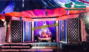 Indian Marriage Reception Stage Setup