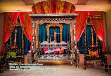 Attractive Gujarati Wedding Sangeet Decoration Attractive Gujarati Wedding Sangeet Decoration