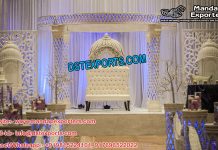 Dreamy Palazzo Crystal Mandap for Marriage Dreamy Palazzo Crystal Mandap for Marriage