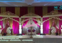 Elegant Devdas Pillar Wedding Stage Elegant Devdas Pillar Wedding Stage