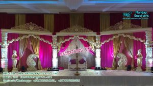 Elegant Devdas Pillar Wedding Stage