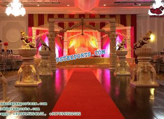 Elephant Theme Walkways With Ganesha Statues Elephant Theme Walkways With Ganesha Statues