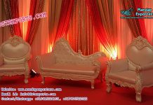 Luxurious Wedding Pearl White Sofa Set Luxurious Wedding Pearl White Sofa Set