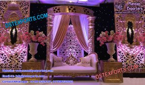 Nayab Walima Stage with Jhronka Panel