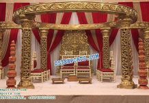 Precious Golden Look Fiber Wedding Mandap Precious Golden Look Fiber Wedding Mandap