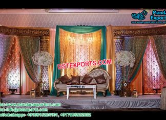 Gorgeous Palazzo Pillar Wedding Stage Gorgeous Palazzo Pillar Wedding Stage