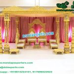 Exclusive Wedding Triple Pole Fiber Mandap
