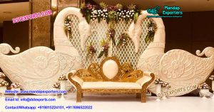 Asian Wedding Swan Stage Setup