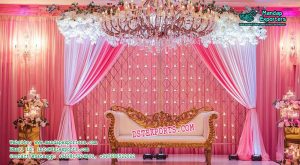 Glamorous Wedding Candle Backwall