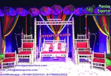 Indian Wedding Stage Swing with Chairs Indian Wedding Stage Swing with Chairs