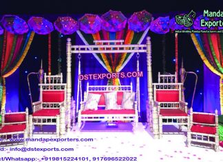 Indian Wedding Stage Swing with Chairs Indian Wedding Stage Swing with Chairs