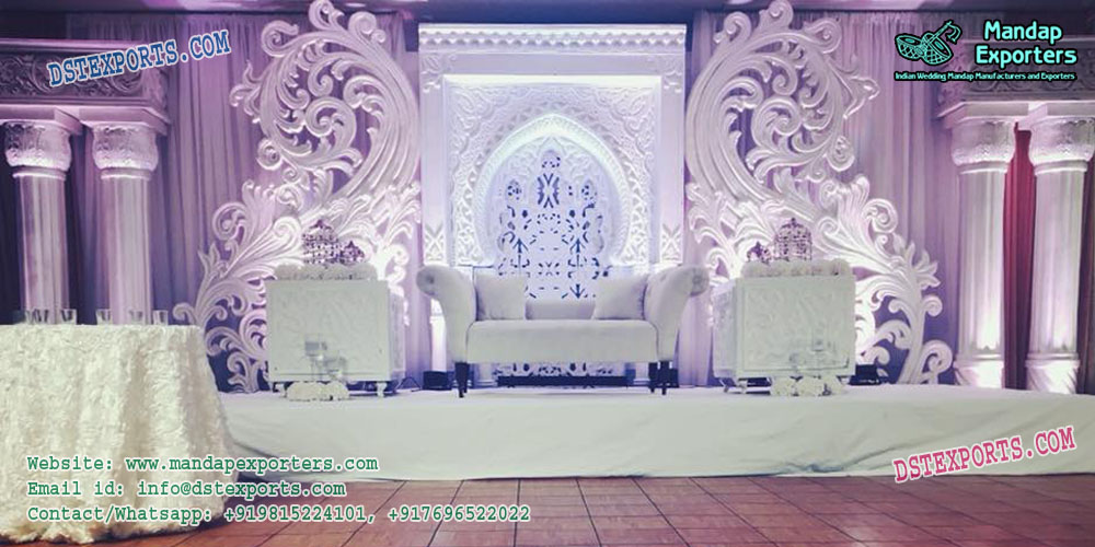 Marvelous Wedding Fiber Stage Decoration