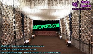 Dazzling Candle Walls for Walkway