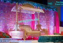 Wedding Mehandi Stage Swing with Hood Wedding Mehandi Stage Swing with Hood