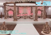 Wooden Carved Mandap for Hindu Wedding Wooden Carved Mandap for Hindu Wedding