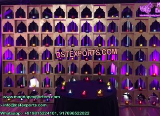 Arabian Wedding Stage Candle Walls Arabian Wedding Stage Candle Walls