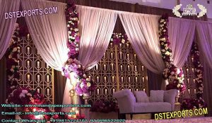 Elegant Candle Back-wall Stage Decoration 