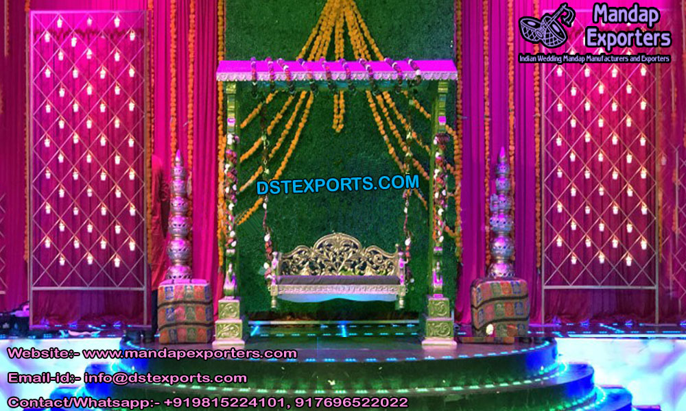 Wedding Mehandi Stage Decoration Props