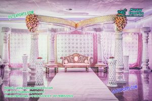 Dazzling Wedding Reception Mandap Decoration
