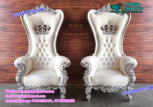 Indian Wedding Bollywood silver Chairs 
