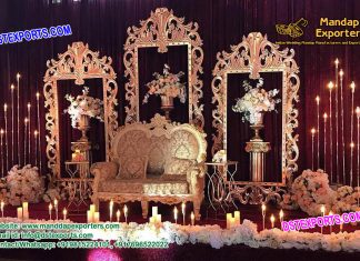 Indian Wedding backstage temple panels Indian Wedding backstage temple panels