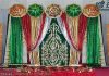 Mehndi Stage Embroidered Backdrops Decoration Mehndi Stage Embroidered Backdrops Decoration