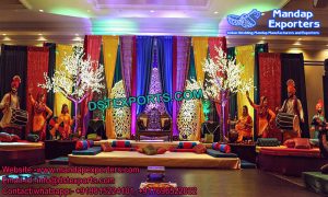 Punjabi Mehandi Stage set 