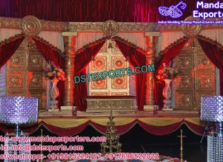Traditional Door Panels Wedding Stage Setup Traditional Door Panels Wedding Stage Setup