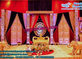 Traditional Rajwada Wedding Stage Decoration Traditional Rajwada Wedding Stage Decoration