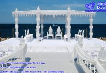 Fascinating Outdoor Crystal Mandap for Wedding Fascinating Outdoor Crystal Mandap for Wedding