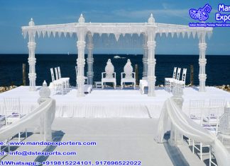 Fascinating Outdoor Crystal Mandap for Wedding Fascinating Outdoor Crystal Mandap for Wedding