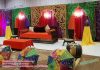 Mehndi Ceremony Colorful Backdrop Curtains Mehndi Ceremony Colorful Backdrop Curtains
