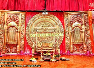 South Indian Wedding Stage Back-frames South Indian Wedding Stage Back-frames