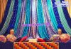 Beautiful Sangeet Stage Sequin Backdrops Beautiful Sangeet Stage Sequin Backdrops