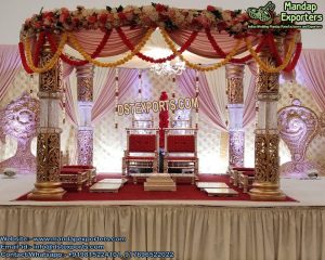 Indian Wedding Crystal Decorative Mandap