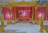 Marvelous Wedding Triple Pillars Mandap Marvelous Wedding Triple Pillars Mandap
