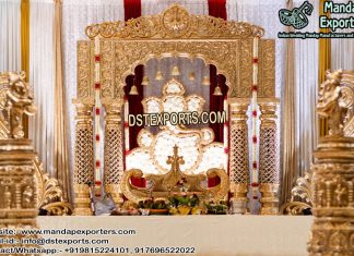 Traditional Hindu Marriage Stage Set Traditional Hindu Marriage Stage Set