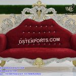 Beautiful Red and Silver Wedding Love-Seat