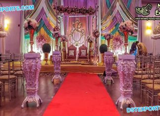 Bollywood Fiber Pillars For Walkway Decoration Bollywood Fiber Pillars For Walkway Decoration