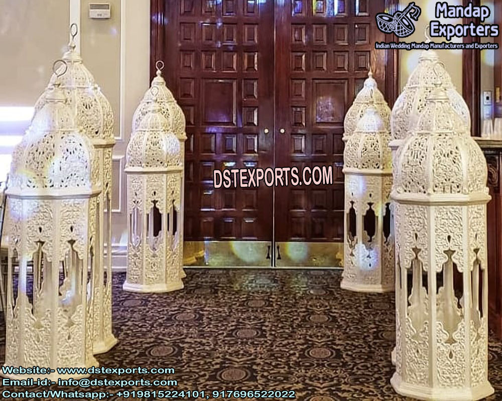 Morrocan Lanterns For Wedding Walkway