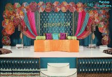 New Mehandi Stage Setup With Candle Wall New Mehandi Stage Setup With Candle Wall