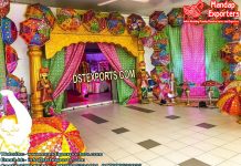 Rajasthani Theme Sangeet Stage Setup Rajasthani Theme Sangeet Stage Setup