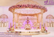 Unique Marriage Golden Mandap With Dom Unique Marriage Golden Mandap With Dom
