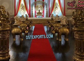 Wedding Aisleway Elephant with Ganesha Statue Wedding Aisleway Elephant with Ganesha Statue