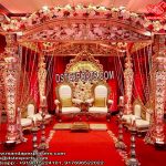 Grand Wedding Mustache Mandap Decor