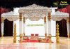 Hindu Wedding Pearl White Fiber Mandap Hindu Wedding Pearl White Fiber Mandap