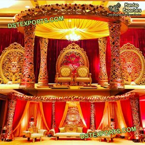 Indian Wedding Golden Delizio Mandap & Stage