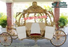 Wedding Golden Cinderella Horse Carriage Wedding Golden Cinderella Horse Carriage